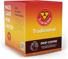 3 Corações Café Drip Coffee Tradicional – Contém 10 Unidades