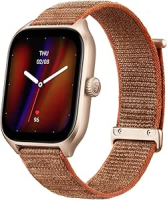 Amazfit GTS 4 A2168 Tela AMOLED HD de 1,75 ” ultra grande de alta precisão e 5 GNSS Fácil gerenciamento de saúde 24 horas por dia, 7 dias por semana Slim 9,9 mm e leve 27 g Design_pink (Brown)