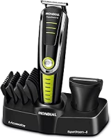 Aparador De Pelos Super Groom 06, Mondial, Preto/verde, 6w, Bivolt – Bg-04