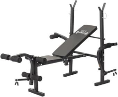 Banco Supino Crucifixo WCT Fitness Regulável 5 Posições Cadeira Extensora Mesa Flexora Treino Superiores Inferiores Aparelho Ginástica Residencial Completo 1,60×1,20×1,45cm Academia Residencial