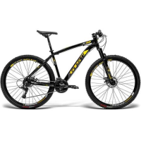 Bicicleta Gts Aro 29 Freio A Disco Câmbio Gtsm1 Tsi 21 Marchas E Amortecedor | Gts M1 Ride New – Preto+amarelo