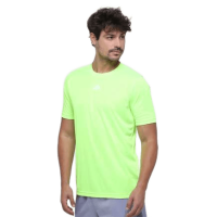 Camiseta Adidas Treino Básica Masculina – Verde Limão