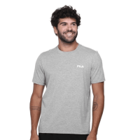 Camiseta Fila Classic Masculina – Cinza+Branco