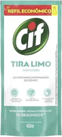 Cif Desinfetante Para Uso Geral Tira-Limo Com Cloro Sachê 450Ml Refil Econômico