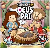 Colorindo com Deus Pai – Um Livro Cute & Comfy – Livro de Colorir Adulto