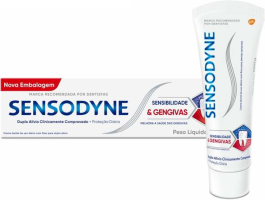 Creme Dental Sensibilidade & Gengivas para Dentes Sensíveis e Sangramentos na Gengiva, Sensodyne, 100g, Sensodyne, 100g