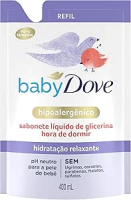 Dove Baby Sabonete Líquido de Glicerina Hidratação Relaxante Hora de Dormir 400ml Refil