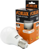 Foxlux Lâmpada LED Bulbo 6W 3000K Bivolt