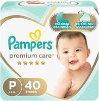Fralda Pampers Premium Care P – 40 fraldas