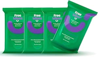 Free Wipes Lenço Umedecido Antisséptico – Pack com 4 unidades