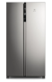 Geladeira Electrolux Frost Free Inverter 435L Efficient com AutoSense Side by Side cor Inox Look (IS4S)