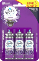 Glade Aromatizador de Ambiente Spray Refil, Odorizador de Ambiente Lavanda, Leve 3 Pague 2, 12ml cada