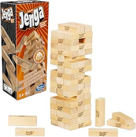 Hasbro Gaming Jenga Clássico Jogos de equilíbrio e estratégia com 54 peças, para adultos e crianças a partir de 6 anos