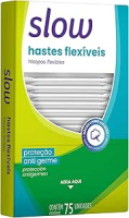Hastes Flexíveis – 75 Unidades, Cor Branco, Lanossi Beauty & Care.