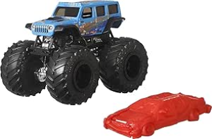 Hot Wheels, Carrinho Surpresa Monster Trucks em Escala 1:64, Para Crianças A partir de 3 Anos (Não é Possível Escolher o Modelo)