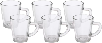 Jogo de Canecas de Café de Vidro 70ml Hauskraft – Lisa 6 Peças