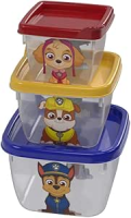 Kit 3 Potes Quadrados Patrulha Canina Plasútil