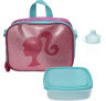Kit lancheira térmica infantil com glitter Barbie + garrafa e pote multicor | Mattel