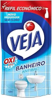 Limpador Anti Bac Veja Banheiro Oxi 400ml Refil Econômico, Veja, Transparente