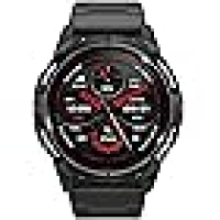 Mibro GS Active Smartwatch para homens e mulheres, Posicionamento GPS Tela AMOLED 1000Nits 5ATM à prova d’água 150 modos esportivos Relógio inteligente para Android iOS, Preto