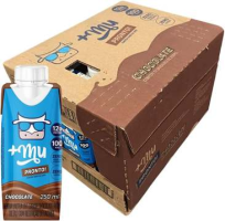 +Mu Bebida Proteica Láctea UHT Sabor Chocolate – Pack 12 unidades