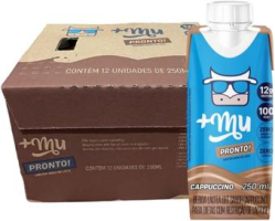 +Mu Mulkshake Bebida Proteica Láctea UHT Sabor Cappuccino – Pack 12 unidades