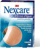 Nexcare, 3M, Curativos Grandes, À Prova D’Água, 4 unidades