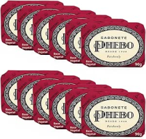 Phebo Sabonete, Patchouli, 90g, 12 Unidades