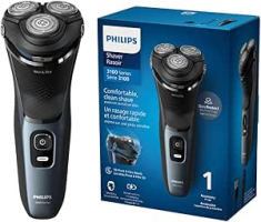 Philips Barbeador Elétrico Masculino, Uso Seco e Molhado, Cabeças flexíveis 5D, com Aparador Retrátil, Carregamento Rápido – S3144/00