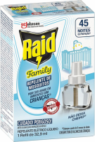 Repelente Elétrico Raid Líquido 45 Noites Family Refil