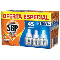 Repelente Líquido Elétrico SBP Refil – Caixa c/ 3 Unidades 35ml cada