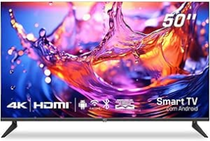 Smart TV 50″ HQ UDE50HR315LN 4K com Conversor Digital 3 HDMI 2 USB WI-FI Android 11 Design Slim e Tela Frameless