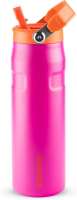 Stanley – Garrafa De Água Com Palhinha Iceflow Flip, Palhinha Incorporada, Abertura Grande, Aço Inoxidável Leve, 700 Ml, Passion Pink