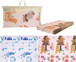 TAPETE INFANTIL DE ATIVIDADES DUPLA FACE MEGA COMPRAS MC924 (Floresta)