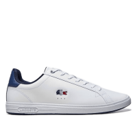 Tênis Couro Lacoste Court Sneakers Masculino – Branco+Marinho