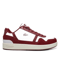 Tênis Couro Lacoste T-clip Masculino – Vermelho+branco
