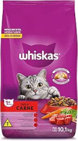 whiskas Ração Whiskas Carne Para Gatos Adultos 10 1 Kg